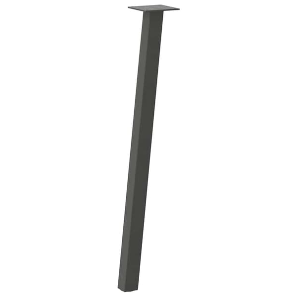 vidaXL Soffbordsben, 4 st, Antracit, 72 cm, Stål