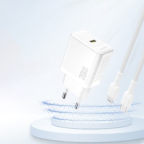 PD20W GaN USB-C vægoplader - Hvid