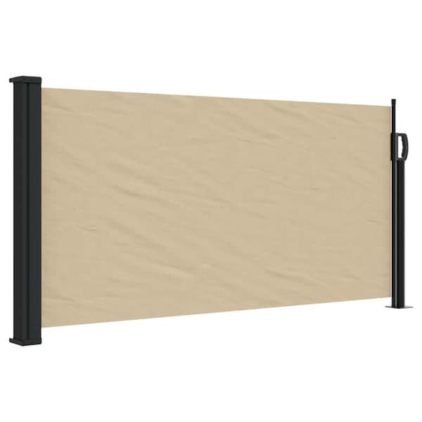 vidaXL Utdragbar sidomarkis beige 100x300 cm
