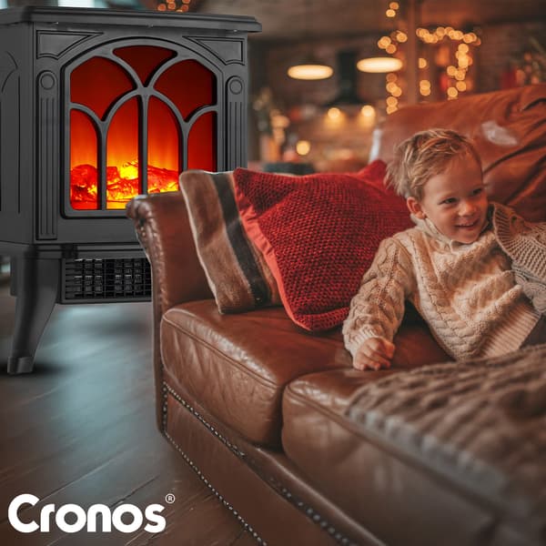Cronos fritstående elektrisk pejs