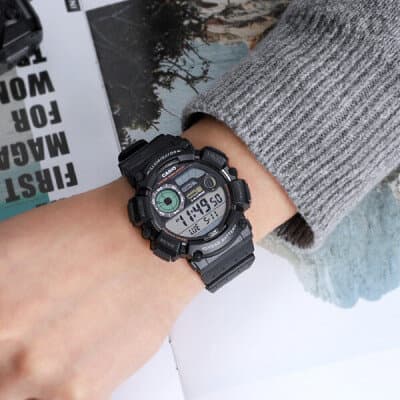 HERREKLOCKA CASIO Digital Månfas WS-1500H-1A + LÅDA