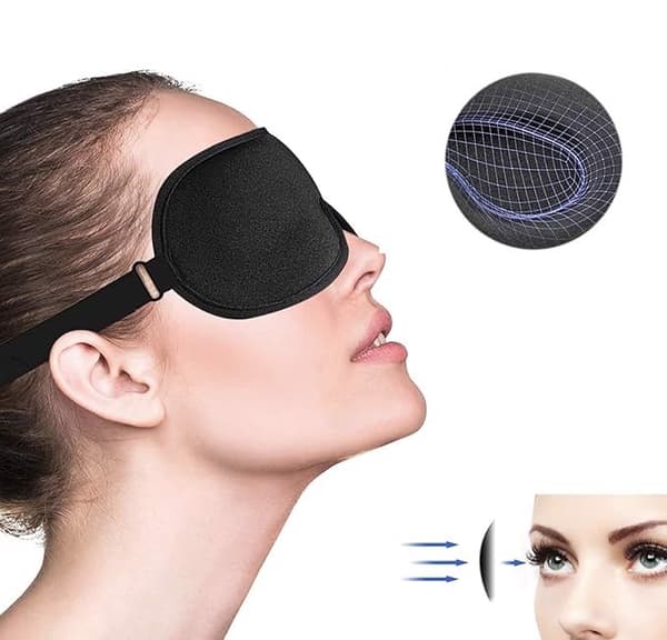 3D musta nukkuva silmänaamio