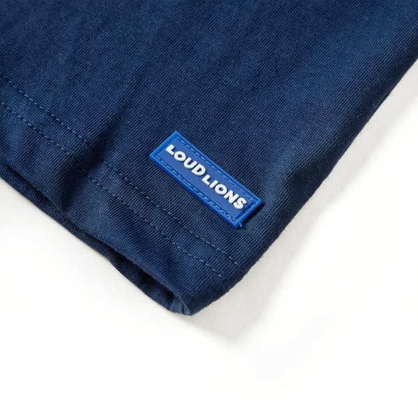 Barn långärmad T-shirt, marinblå, 116