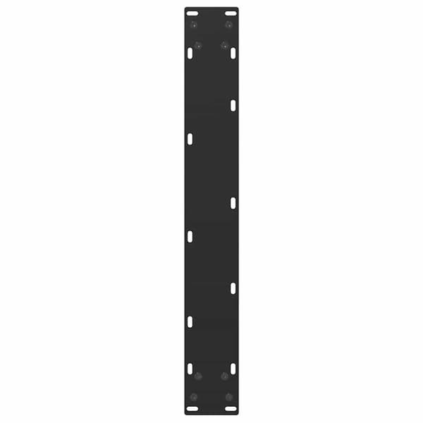 vidaXL sofabordsben, 2 stk., sort, 60x(110-111) cm, stål