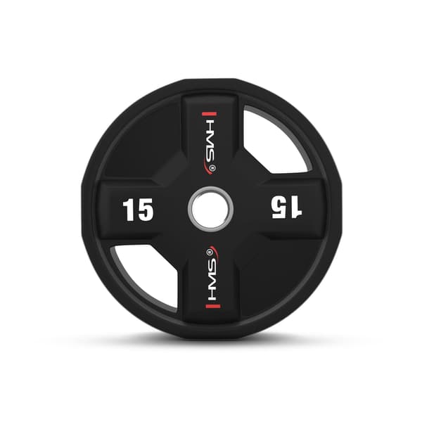 Polyuretan olympisk plade 15 kg TPC15 CPU HMS