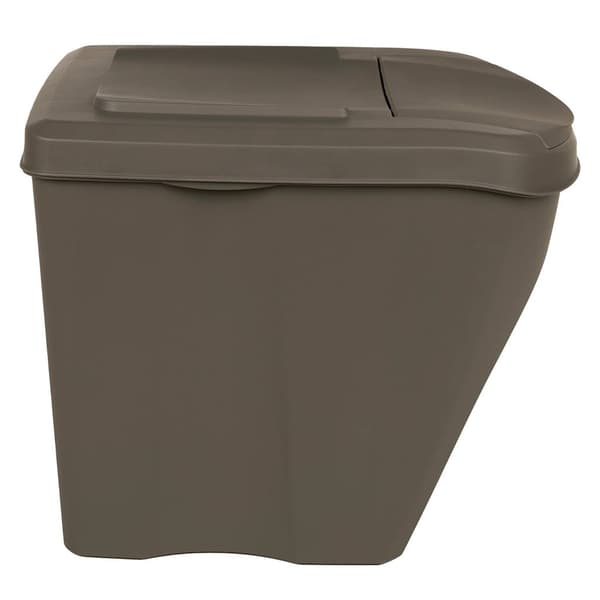 vidaXL Stapelbara papperskorgar, 3 st, grå, 75 l, polypropen