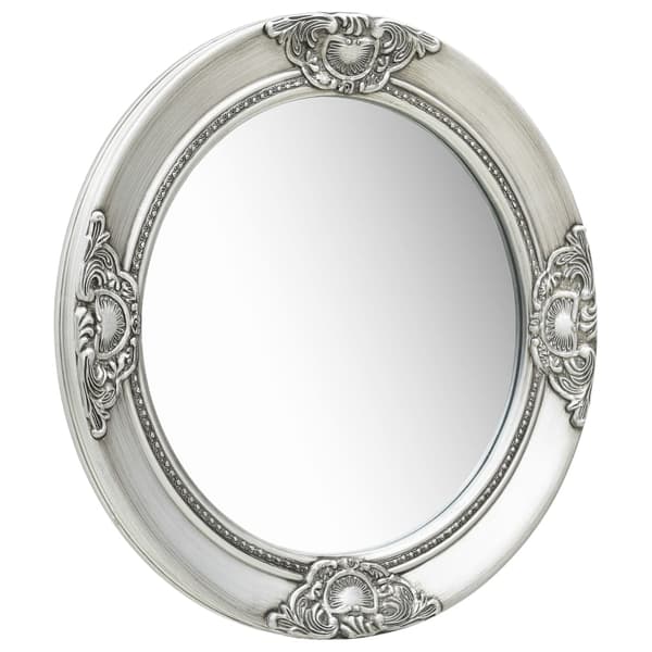 vidaXL Barock väggspegel 50 cm silver