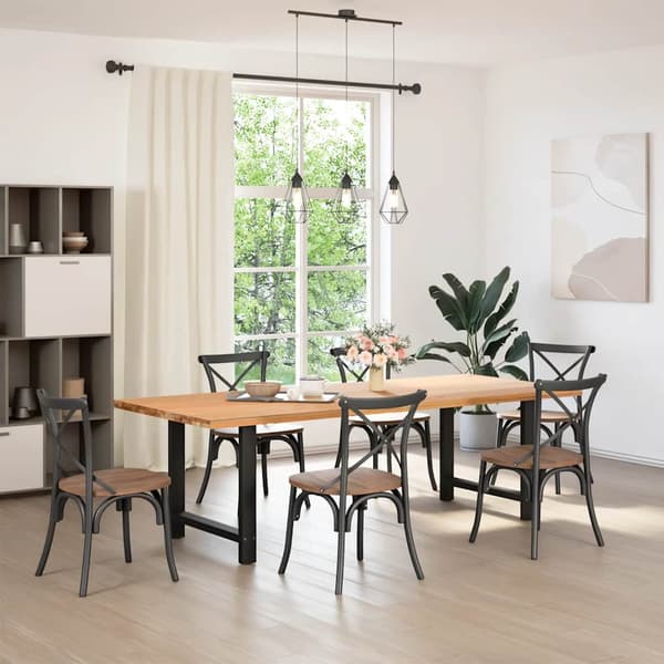 vidaXL sofabordsben sort 2 stk. 70x(72-73) cm stål