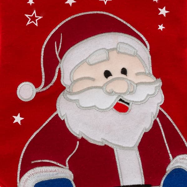 Rød julemands julestrømpe