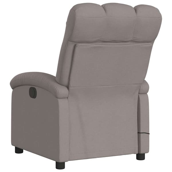 vidaXL Elektrisk vilfåtölj för massage, taupe, tyg