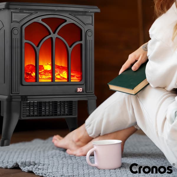 Cronos fritstående elektrisk pejs