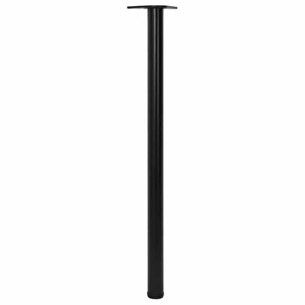 4 højdejusterbare bordben, sorte, 1100 mm