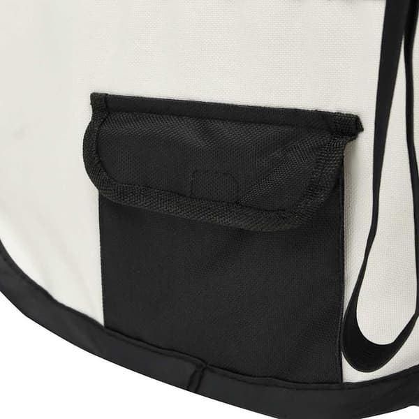 vidaXL foldbart hundebur med bærepose sort 145x145x61 cm