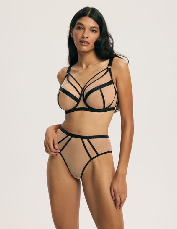 GLAM Esotiq Soft Bh | Sort og Beige 85D