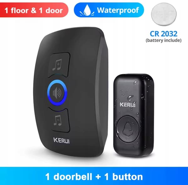 Kerui Home Langaton Ovikello 433mhz