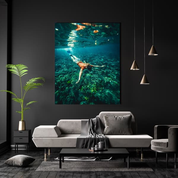 Canvastaulu Ihmiset Sukellus 40x80 cm
