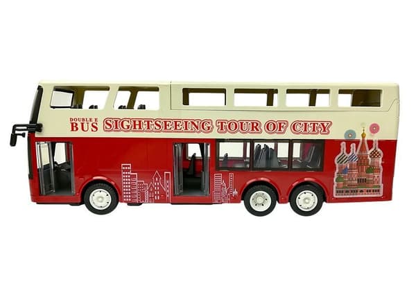 Fjernstyret dobbeltdækkerbus R/C 2.4G 1:18