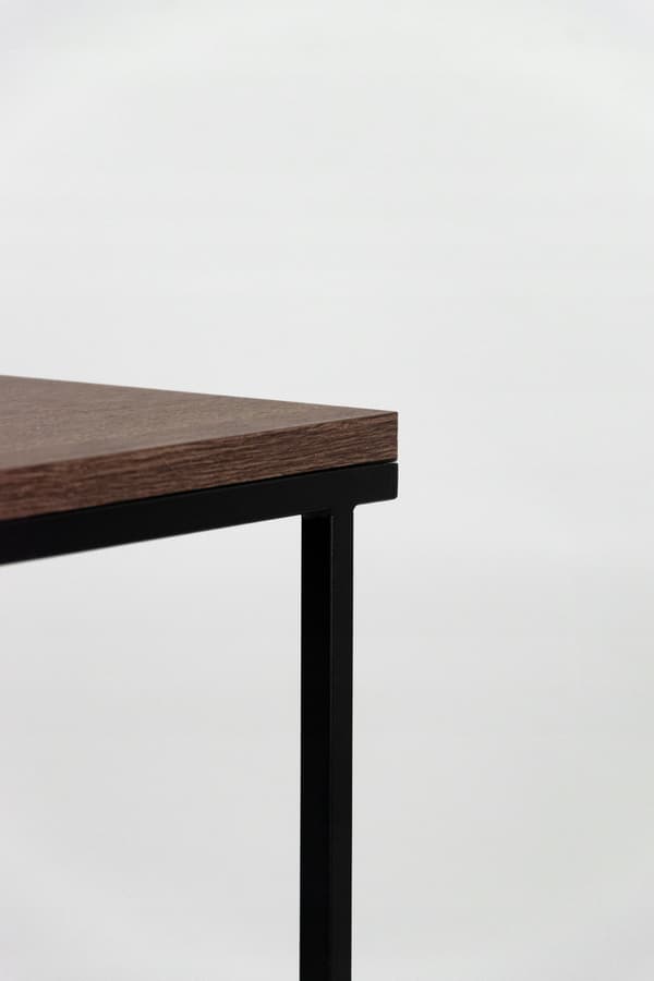 Dit Loft Design sidebord sort mørkt træ Sierra 40x25x60