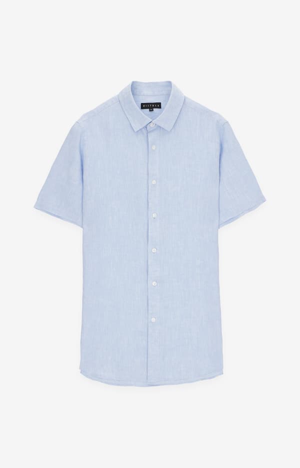 Slim fit hørskjorte M