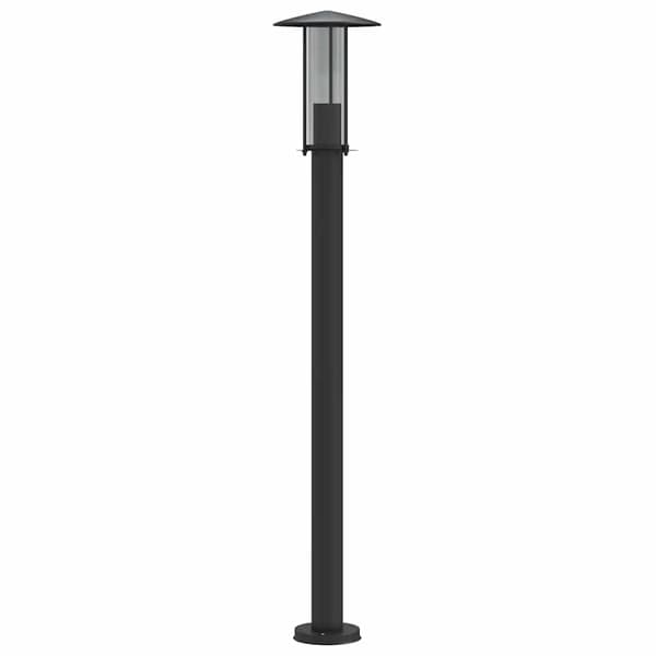 vidaXL havelampe sort 100 cm rustfrit stål