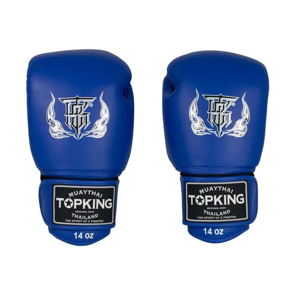 Top King Ultimate Muay Thai Boxningshandskar Blå 10OZ