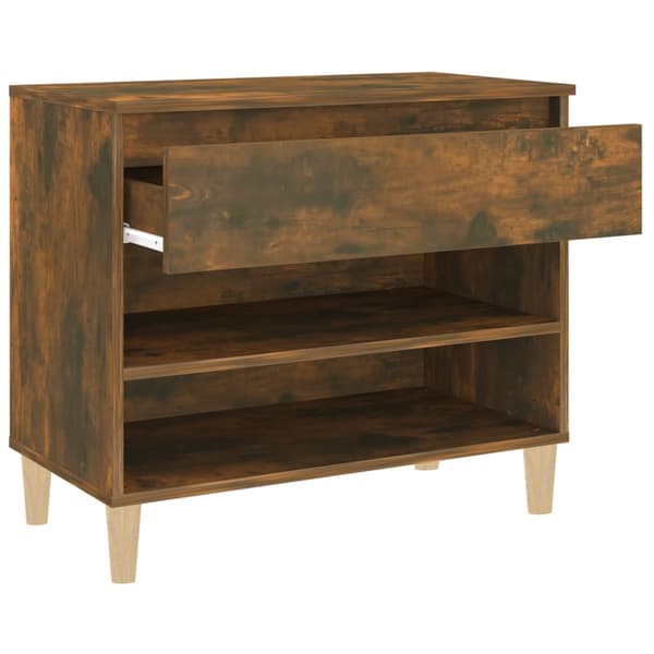 vidaXL skohylde røget eg 70x36x60 cm