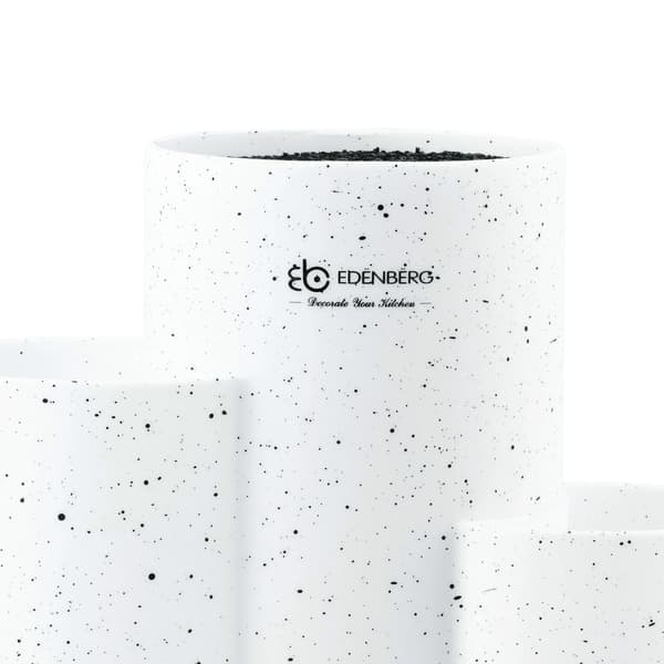 Edenberg Køkkenknivstativ 22cm - Hvid, Rød, Sort og Grå