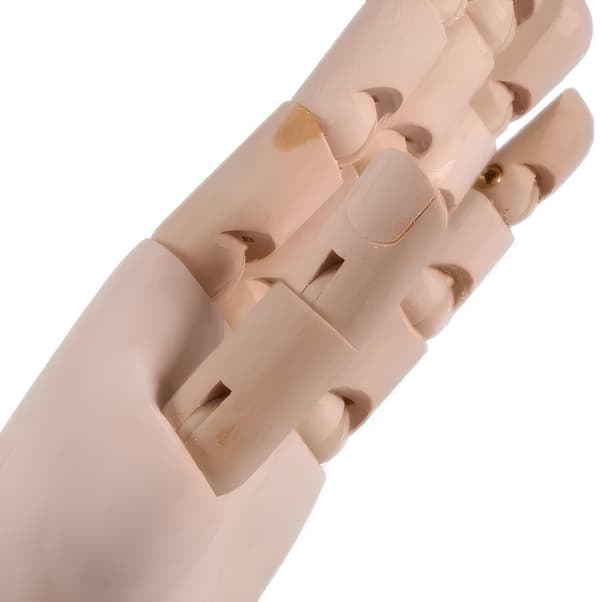 Träskyltdocka Hand 25 cm Dam Konstnärlig Ritmodell RESTEQ