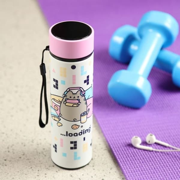 PKBOT149 Pusheen Game Termosflaska med Termometer