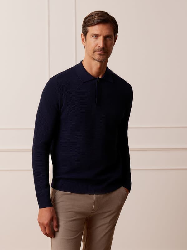 MARINEBLÅ JUKON SWEATER M