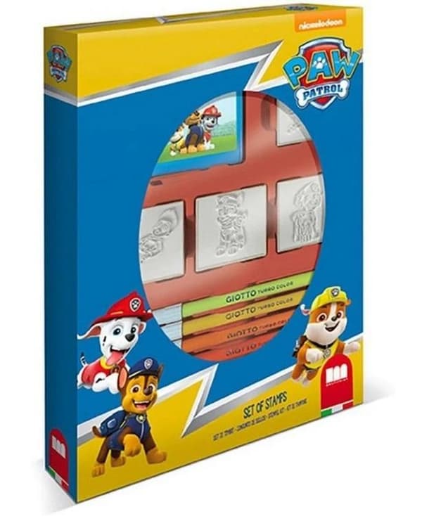 Paw Patrol - æske med 4 stempler