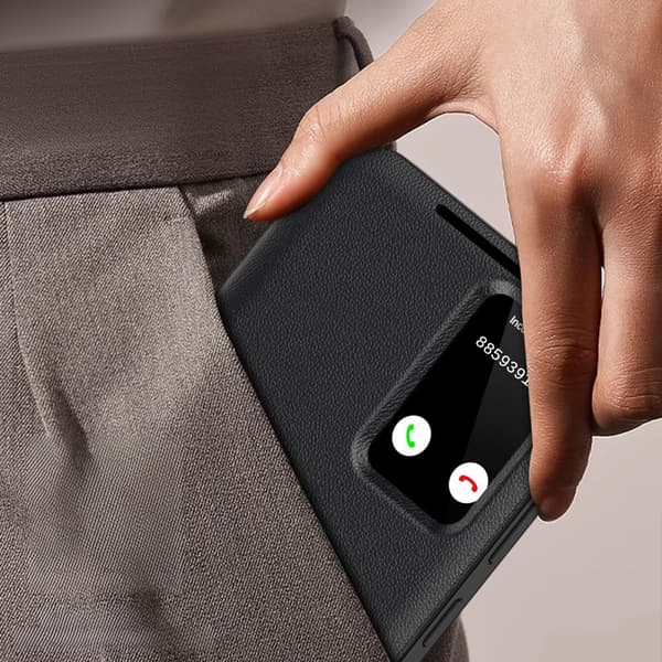 Samsung Galaxy S25 Ultra Smart View Pung Flip Etui, Sort