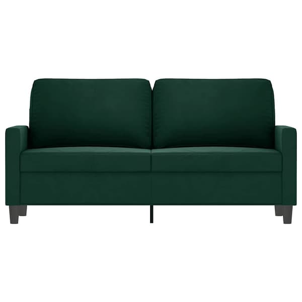 vidaXL 2-sitssoffa mörkgrön 140 cm klädd i sammet