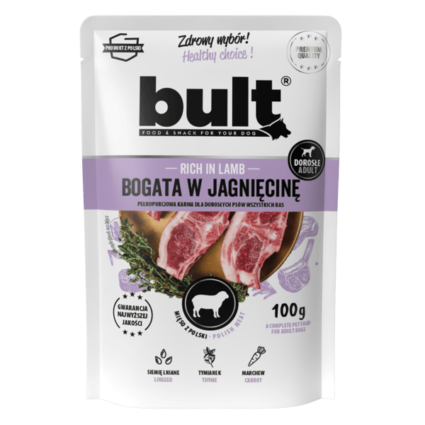 VÅDFODER TIL HUNDE, BULT POSE, MÅLTID MED BLANDING AF SMAGSSTOFFER, 40x100g