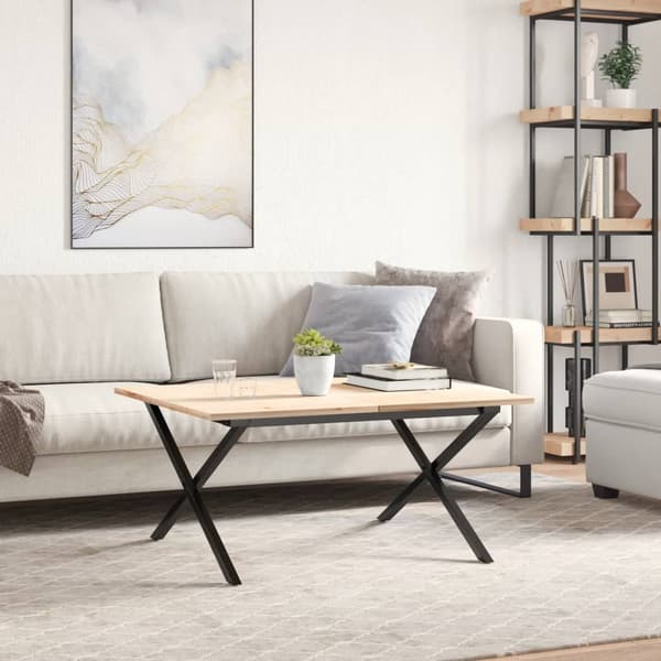 vidaXL X-formede sofabordsben 80x70x43 cm