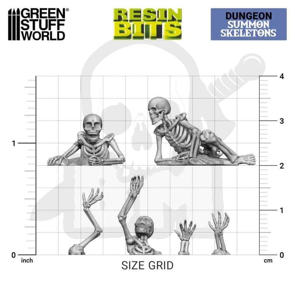 GSTU523705 3D-printet Dungeon Summon-skelet