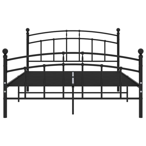 vidaXL sengestel sort metal 200 x 200 cm