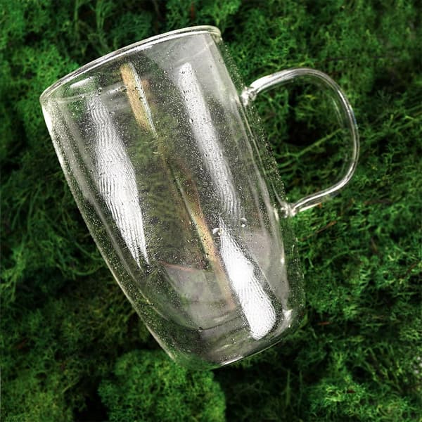 Termiskt glas med dubbelvägg för latte kaffe DOUBLE 430 ml