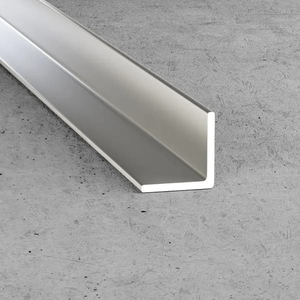 Strimle B14 anodiseret sølv 100cm