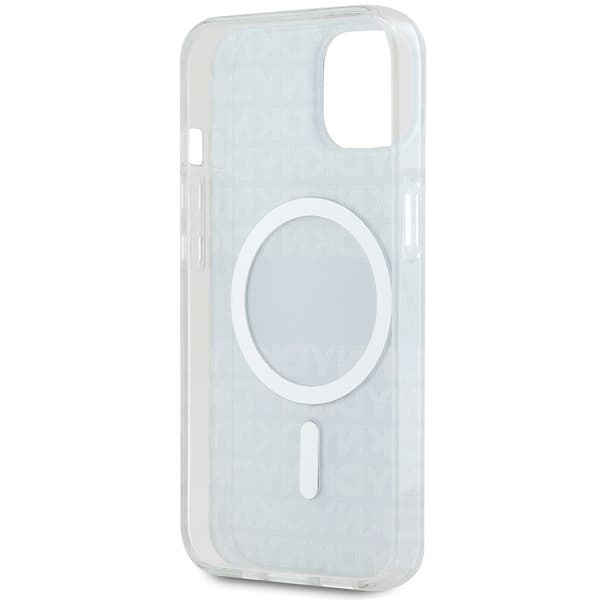 DKNY IML Mono & Stripe MagSafe-etui til iPhone 15, sort