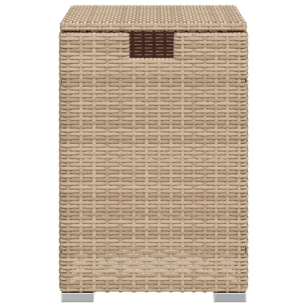 vidaXL Pulloteline/pöytä beige 40x40x60 cm polyrottinki