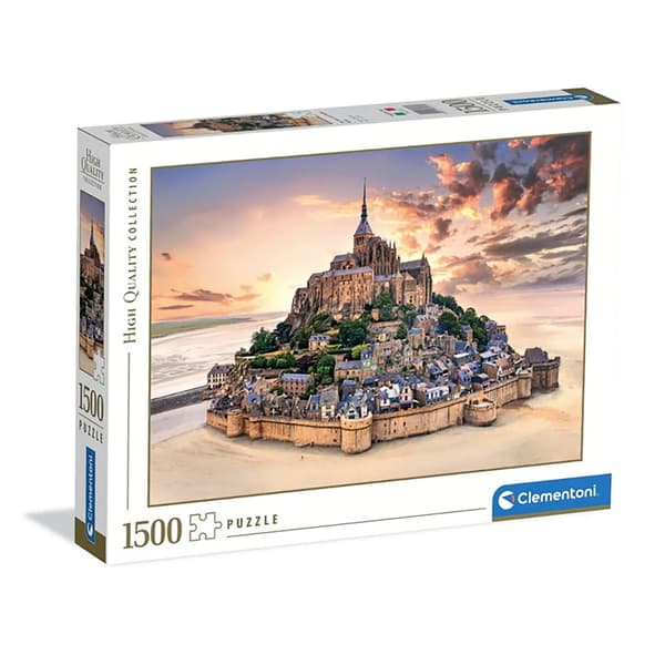 Pussel 1500 bitar. HQ Berget Saint-Michel stiger