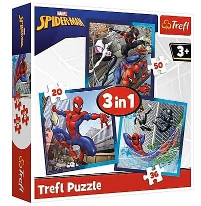 Spider Friends 3-i-1 Puslespil TREFL