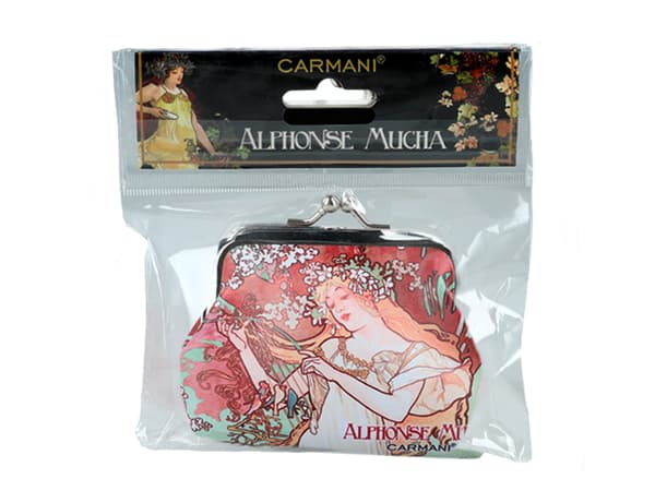Carmani, liten plånbok - Alphonse Mucha/Fyra årstider - Vår