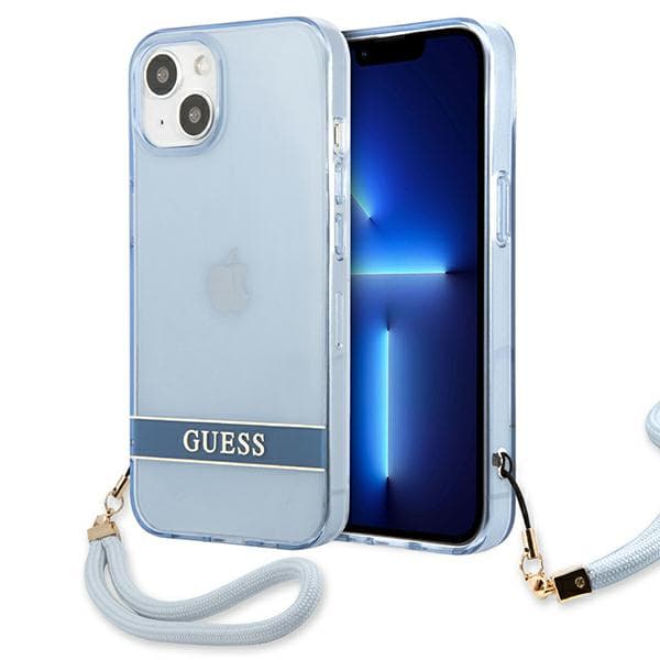 Guess Translucent Stop-cover til iPhone 13 mini, Blå