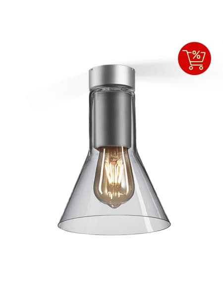 Moderne glasflaske SP E27 overflademonteret loftlampe