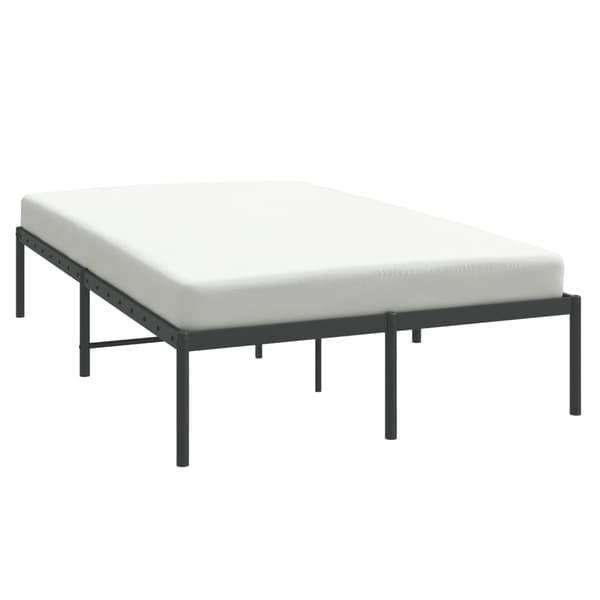 vidaXL metalsengestel sort 120x190 cm