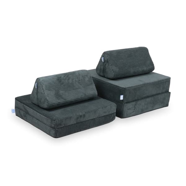 Montessori Comfort Mini -leikkisohva, sametti, grafiitti