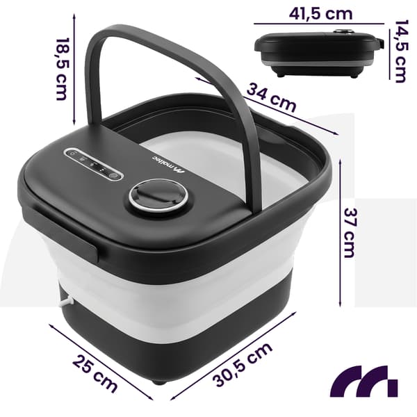 Vandfodmassageapparat Hydromassage til ben Varmeruller Timer Sammenklappelig PRO-Hydro500WS