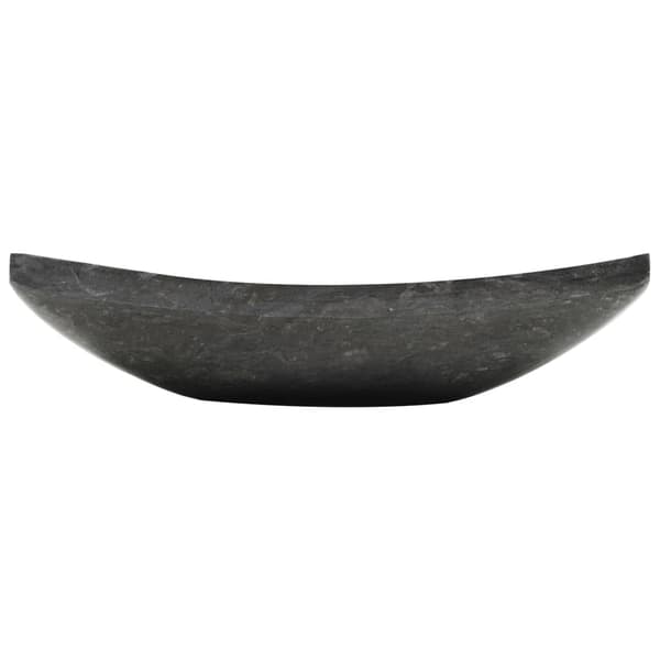 vidaXL håndvask, 50 x 35 x 12 cm, marmor, sort